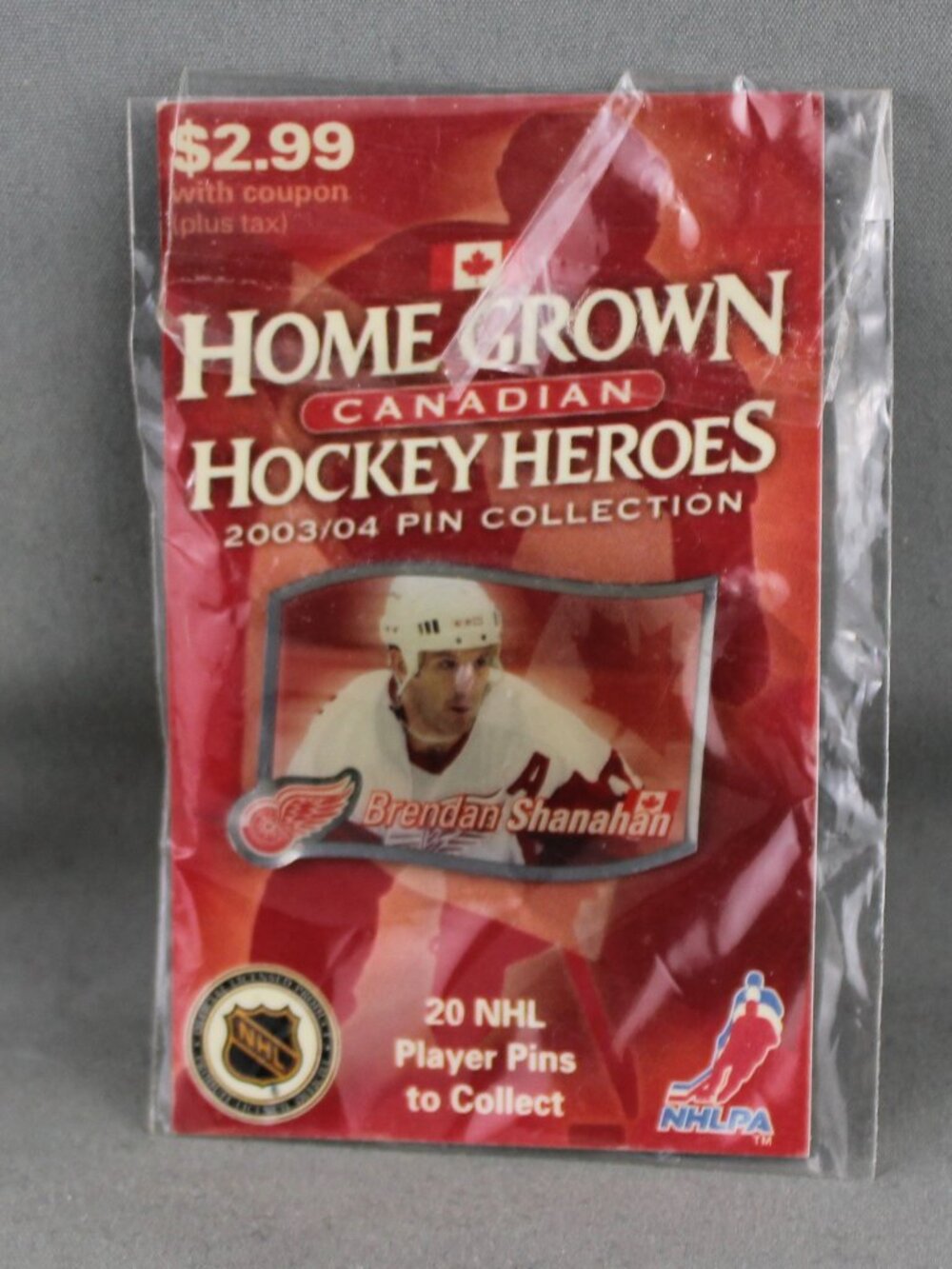 Home Grown Heros Hockey Pin - Brendan Shanahan (Detroit Red Wings) - NIP